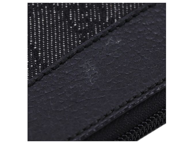 Gucci Gray GG Denim Nailhead Crossbody Brown Dark grey - view 11