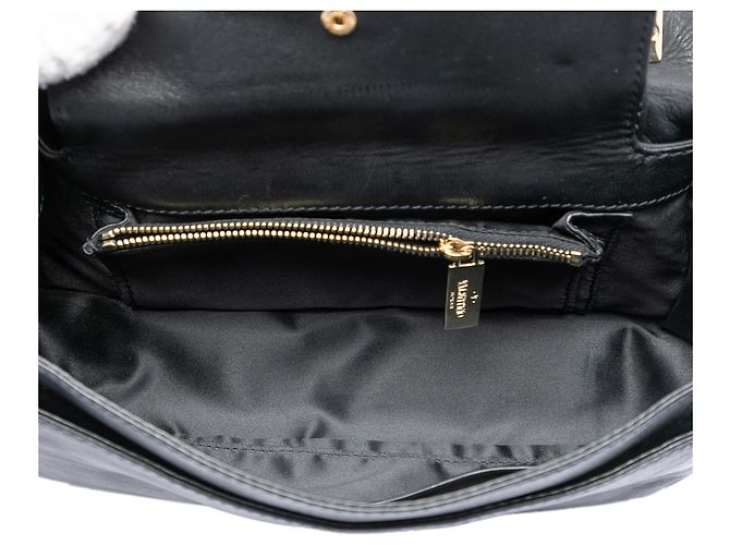 Borsa a Spalla Valentino Black Nappa Petale Rose Nero - Ansicht 4