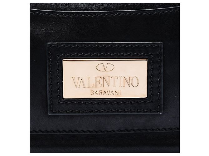 Borsa a Spalla Valentino Black Nappa Petale Rose Nero - Ansicht 5