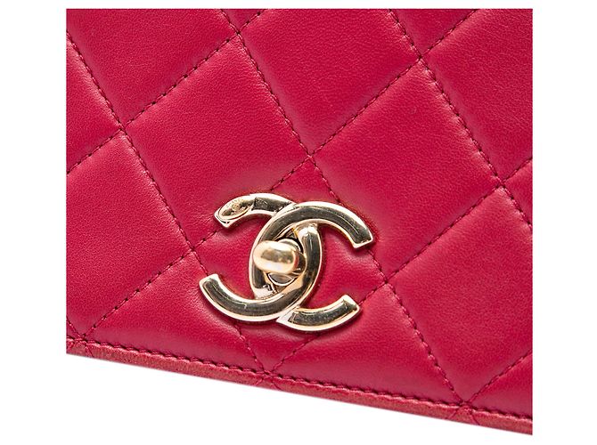 Chanel Pink Small Quilted Lambskin Carry Chic Flap Rosa - vista 5