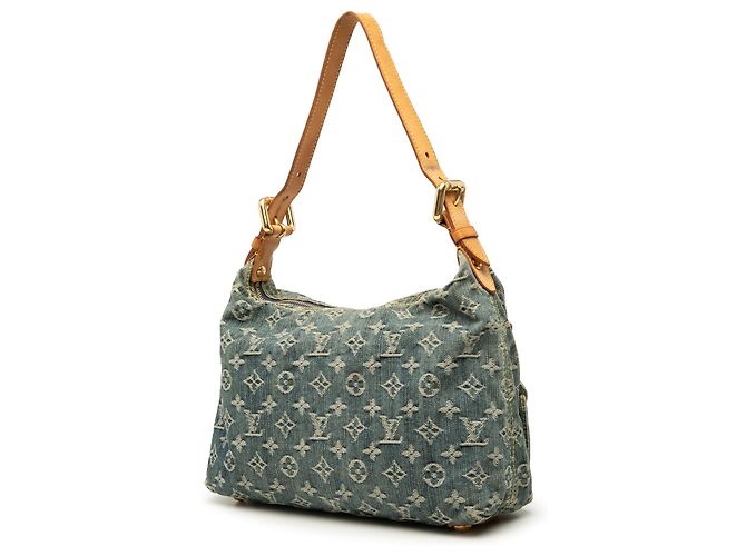 Borsa Louis Vuitton Blue Monogram Denim Baggy PM - vista 2