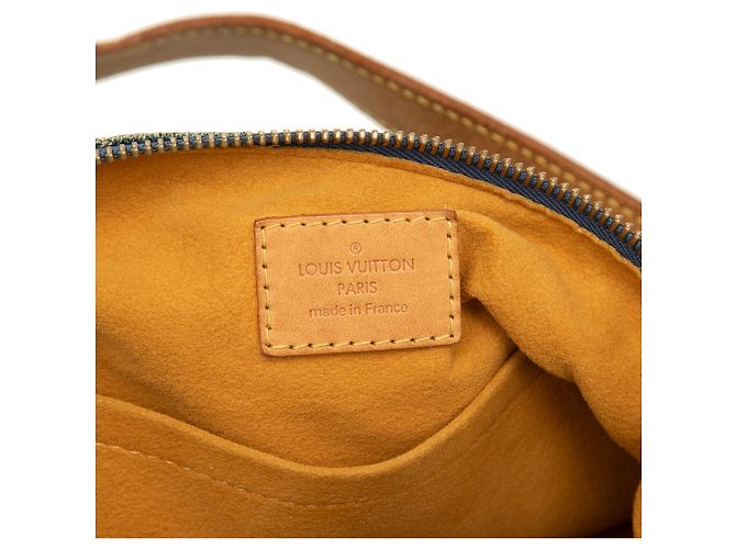 Borsa Louis Vuitton Blue Monogram Denim Baggy PM - vista 5