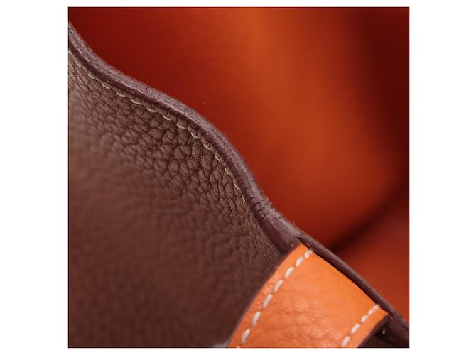 Hermès Brown Clemence Double Sens 36 Marrone - vista 8