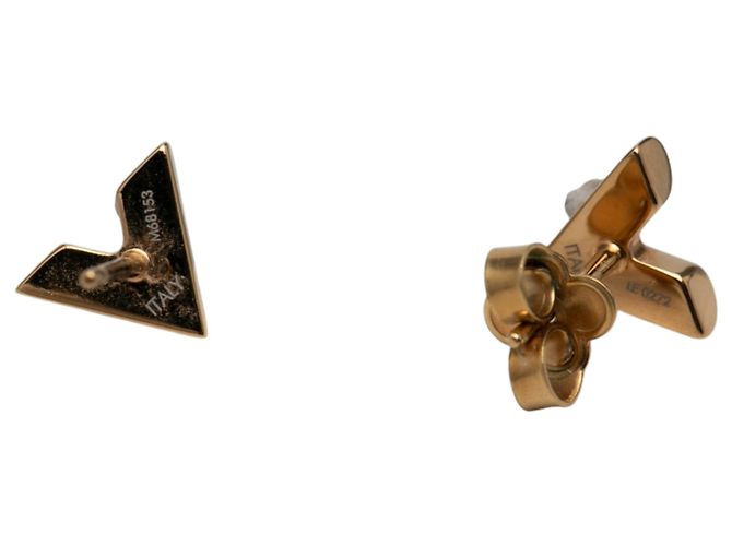 Orecchini Essential V placcati oro Louis Vuitton D'oro - vista 3