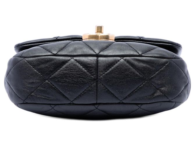 Chanel Black Mini Quilted Lambskin Candy Chain Flap Nero - vista 3