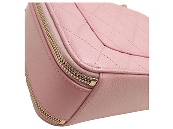 Vanity Beauty Case Chanel Pick Me Up in Caviar Trapuntato Rosa Small - vista 10