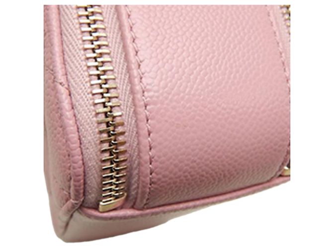 Vanity Beauty Case Chanel Pick Me Up in Caviar Trapuntato Rosa Small - vista 11