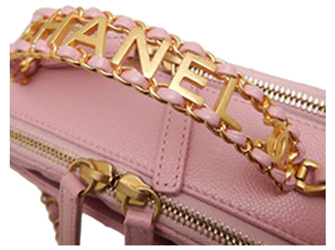 Vanity Beauty Case Chanel Pick Me Up in Caviar Trapuntato Rosa Small - vista 16