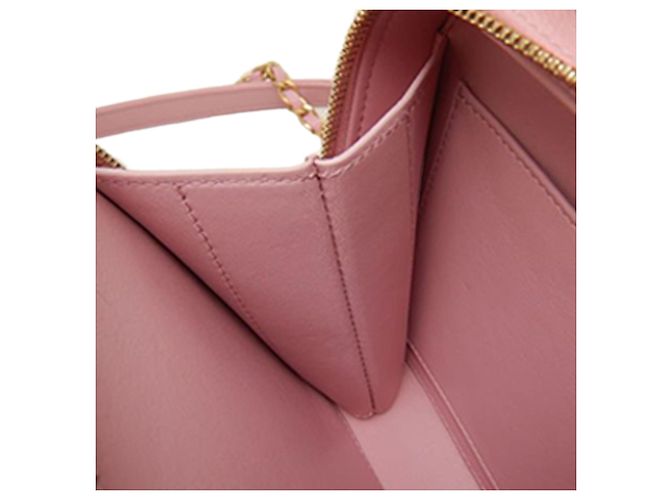 Vanity Beauty Case Chanel Pick Me Up in Caviar Trapuntato Rosa Small - vista 7