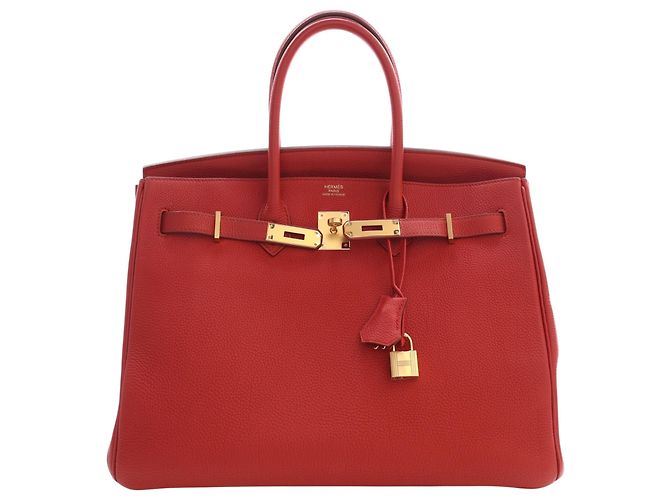 Hermès Red Togo Birkin Retourne 35 Rosso - vista 10