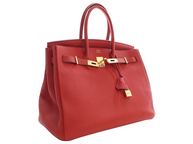 Hermès Red Togo Birkin Retourne 35 Rosso - vista 11