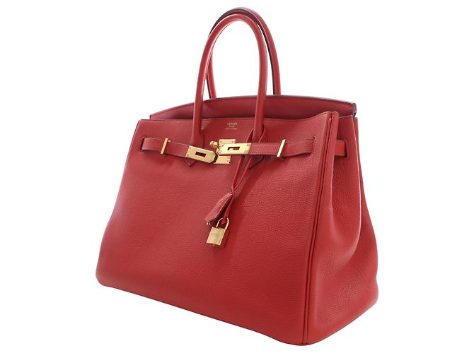 Hermès Red Togo Birkin Retourne 35 Rosso - vista 12