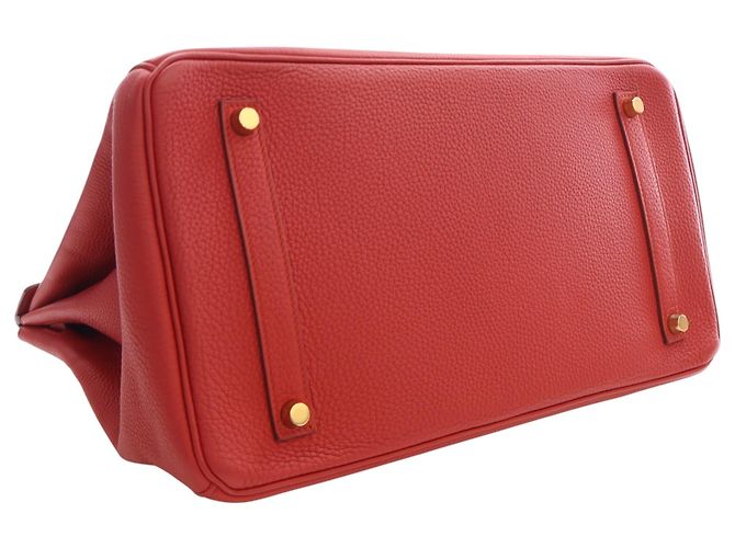 Hermès Red Togo Birkin Retourne 35 Rosso - vista 13