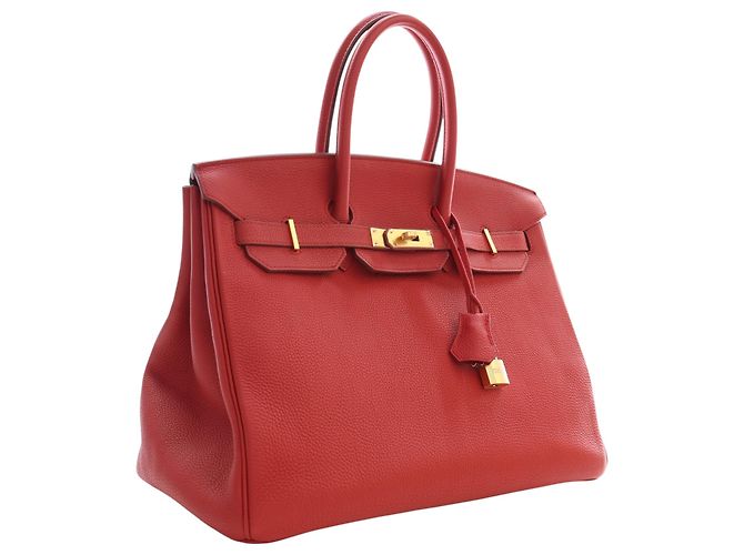 Hermès Red Togo Birkin Retourne 35 Rosso - vista 2