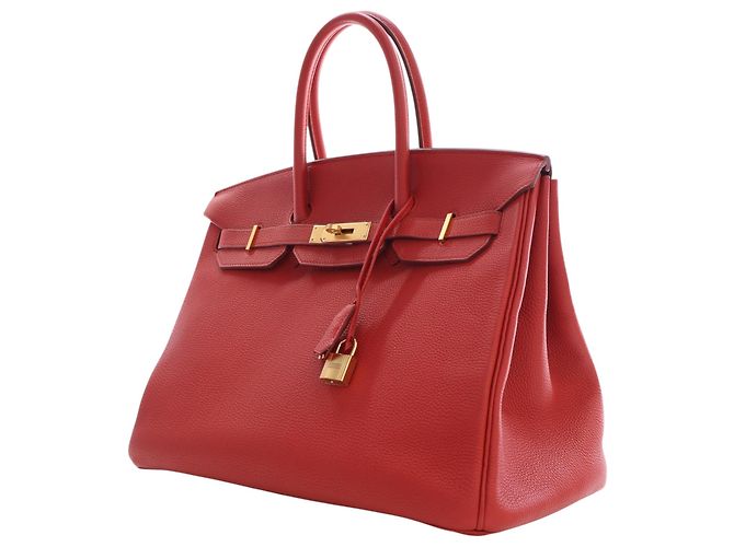 Hermès Red Togo Birkin Retourne 35 Rosso - vista 3