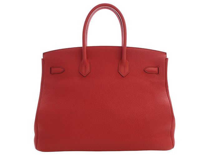 Hermès Red Togo Birkin Retourne 35 Rosso - vista 4