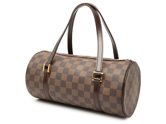 Louis Vuitton Marrone Damier Ebene Papillon 30 - vista 2