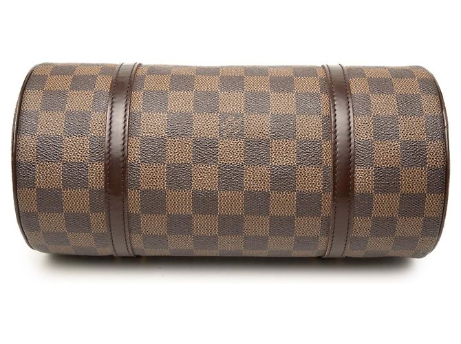 Louis Vuitton Marrone Damier Ebene Papillon 30 - vista 3