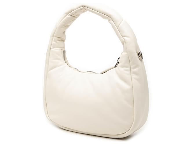 Borsa Mini Nappa Soft Padded Bianca Prada Bianco - vista 2