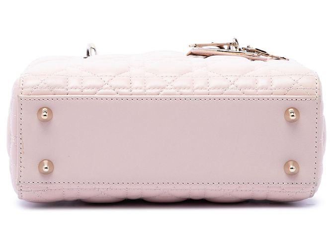 Dior Rosa Small Lambskin Cannage My ABCDior Lady Dior - vista 3