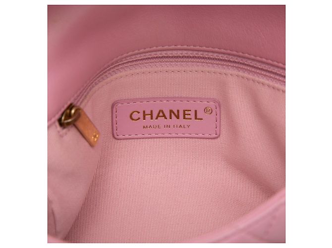 Chanel Pink Small Quilted Lambskin Candy Chain Flap Rosa - vista 5