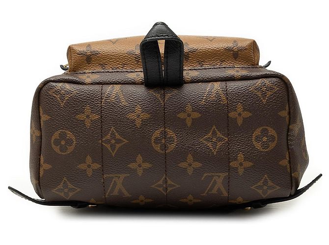 Louis Vuitton Marrone Monogram Reverse Palm Springs PM - vista 3