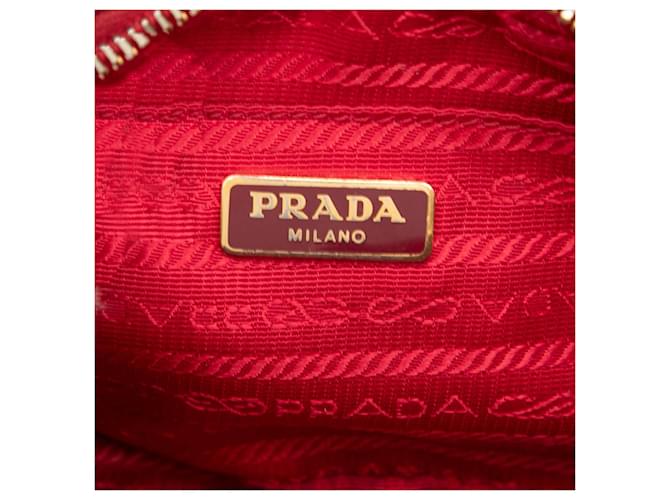 Prada Red Mini Saffiano Camera Bag Rot - Ansicht 5