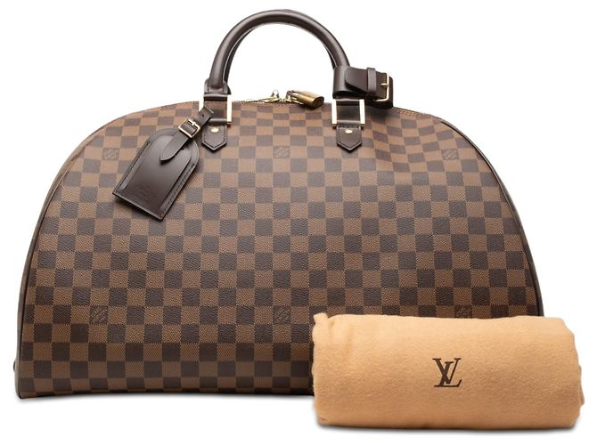 Louis Vuitton Marrone Damier Ebene Ribera GM - vista 7
