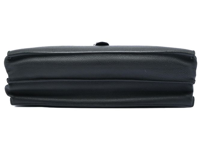 Hermès Sac A Depeches 38 in Togo nero - vista 3