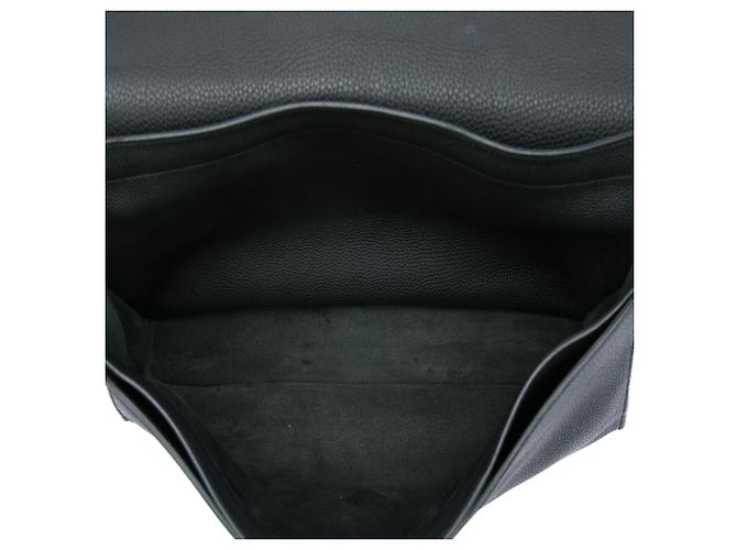 Hermès Sac A Depeches 38 in Togo nero - vista 4