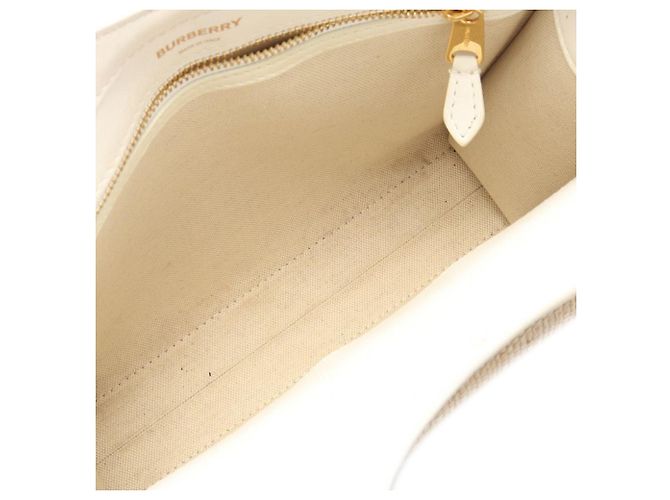 Borsa Burberry Beige Pocket in rafia - vista 3
