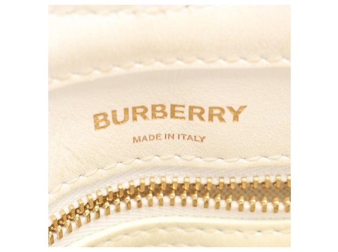 Borsa Burberry Beige Pocket in rafia - vista 5