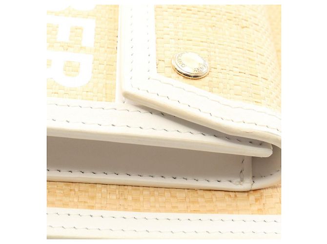 Borsa Burberry Beige Pocket in rafia - vista 7