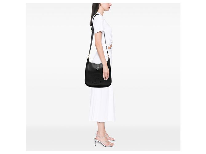 Hermès Black Togo Evelyne I 33 Nero - vista 6