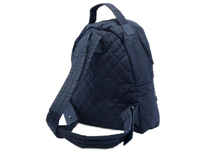 Zaino Chanel Blue CC Quilted Nylon Sport Line Blu navy - vista 2