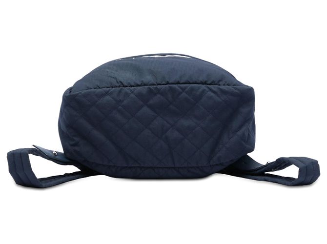 Zaino Chanel Blue CC Quilted Nylon Sport Line Blu navy - vista 3