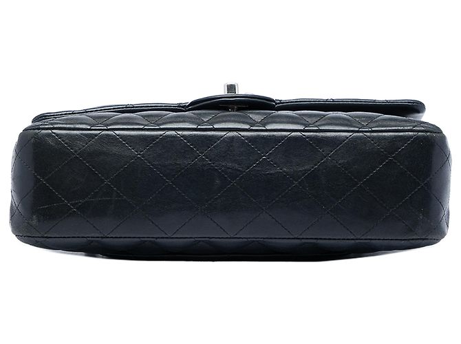 Chanel Black Medium Classic Lambskin Double Flap Nero - vista 3