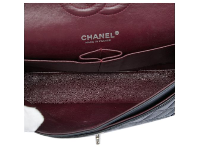 Chanel Black Medium Classic Lambskin Double Flap Nero - vista 4