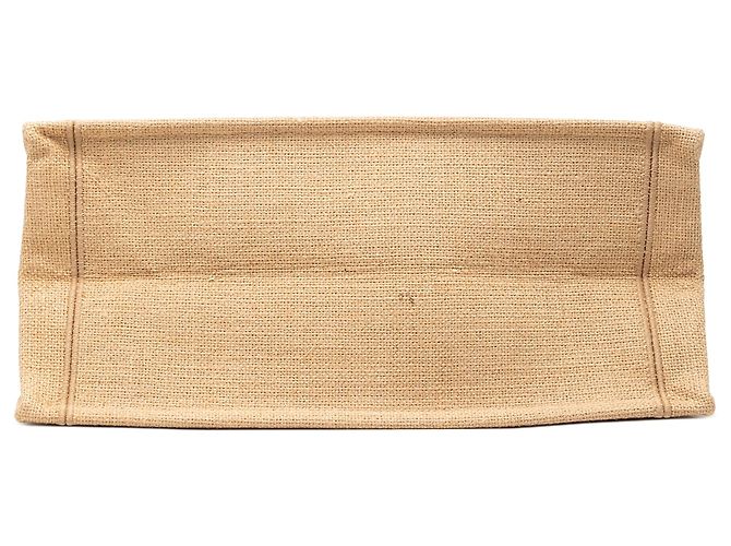 Dior Beige Medium Jute Embroidered Book Tote - vista 3