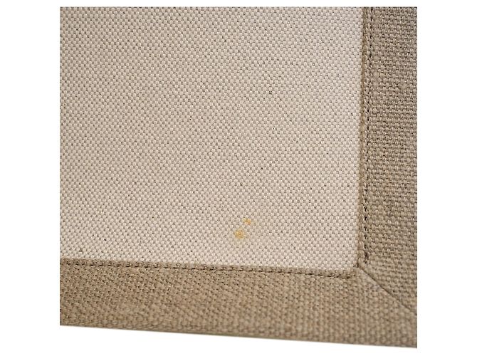 Tote Rive Gauche North South in fibre miste marrone Saint Laurent Beige - vista 10