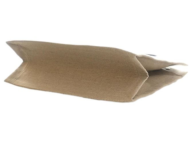 Tote Rive Gauche North South in fibre miste marrone Saint Laurent Beige - vista 6