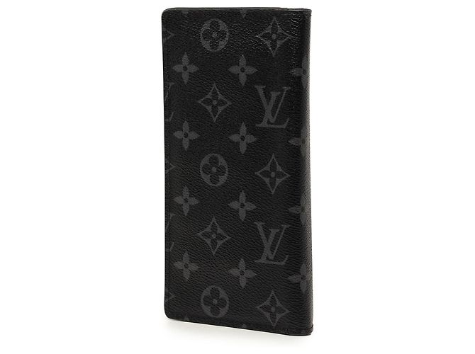 Portafoglio Louis Vuitton Black Monogram Eclipse Brazza Nero - vista 2