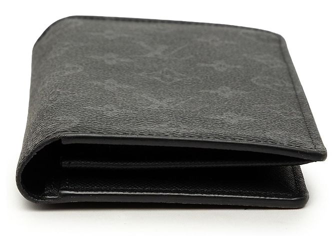 Portafoglio Louis Vuitton Black Monogram Eclipse Brazza Nero - vista 3