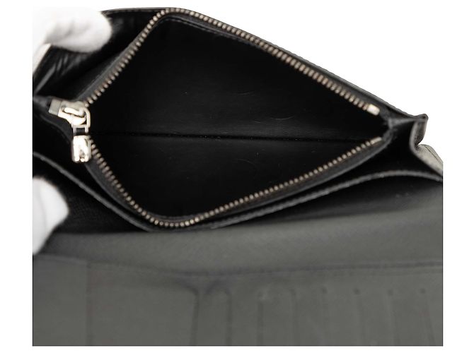 Portafoglio Louis Vuitton Black Monogram Eclipse Brazza Nero - vista 5