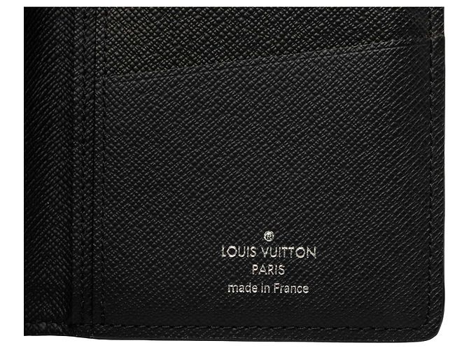 Portafoglio Louis Vuitton Black Monogram Eclipse Brazza Nero - vista 6