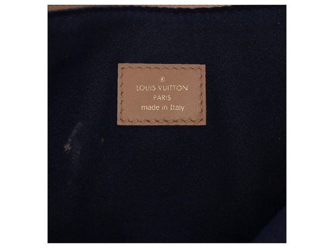 Louis Vuitton Coussin PM in agnello goffrato con monogramma marrone Carne - vista 6