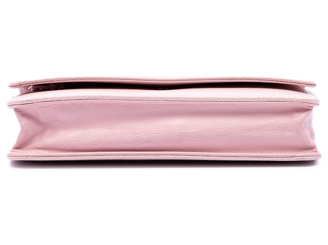 Wallet On Chain Portafoglio con catena Chanel Pink CC Caviar Rosa - vista 3