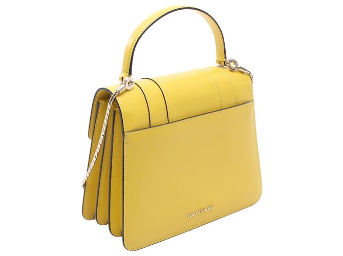 Bulgari Borsa a mano Serpenti Forever in pelle di vitello giallo Bvlgari - vista 2