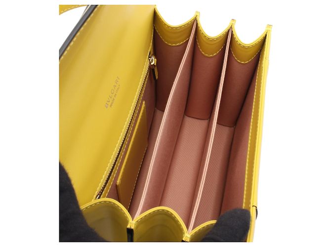 Bulgari Borsa a mano Serpenti Forever in pelle di vitello giallo Bvlgari - vista 3