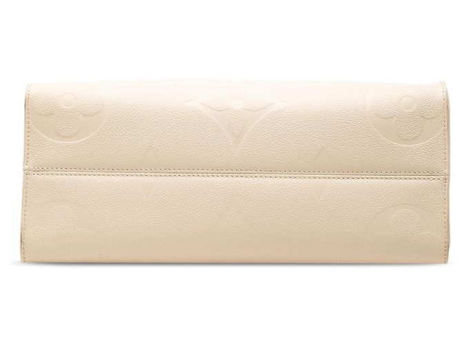 Louis Vuitton Marrone Monogram Empreinte OnTheGo MM Beige - vista 3